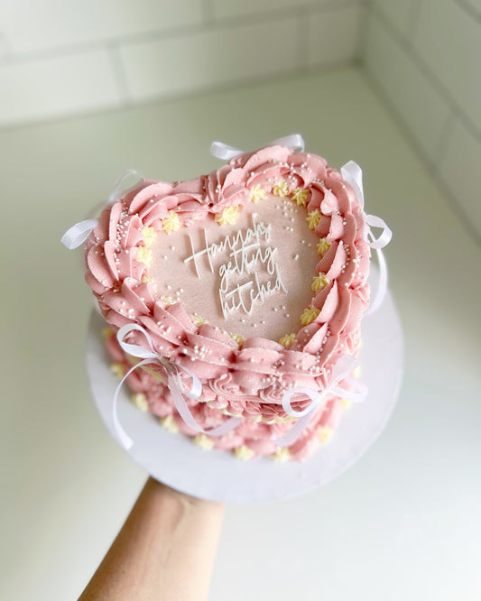 Deluxe vintage buttercream HEART