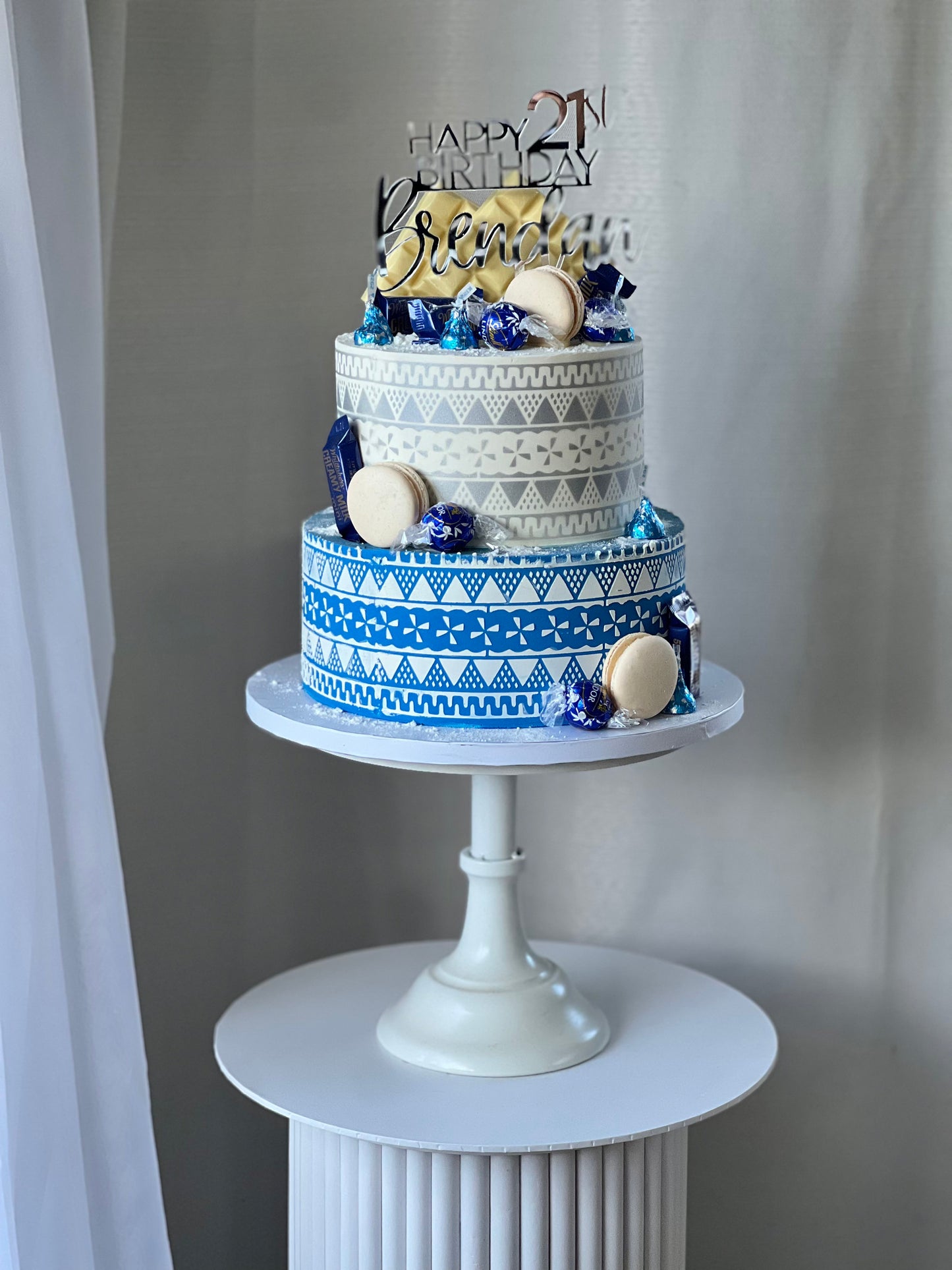 Island pattern cakes